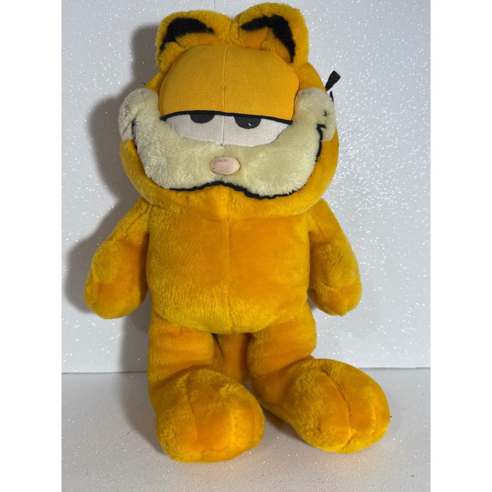 Vintage Garfield Plush Orange Tabby Cat Standing Stuffed Animal Toy 11 inch